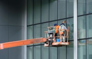 High rise window cleaning